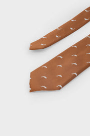 CORBATA CALABAZA DISEÑO DELFÍN