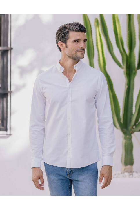 CAMISA OXFORD LISA BLANCA