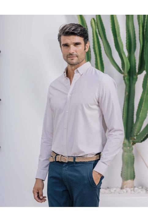 CAMISA OXFORD LISA BEIGE