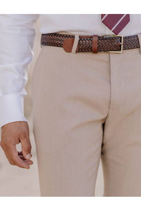 PANTALÓN DE TRAJE BEIGE