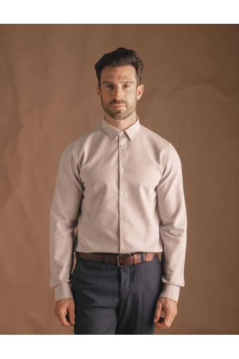 CAMISA VESTIR BEIGE