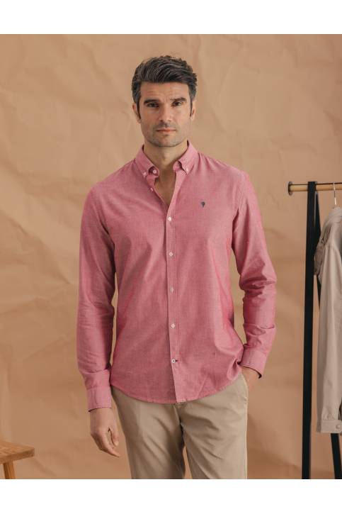 CAMISA OXFORD ROJA