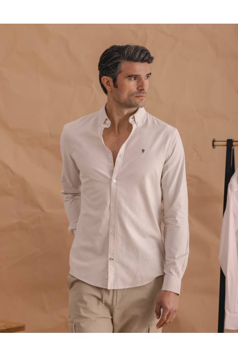 CAMISA OXFORD BEIGE