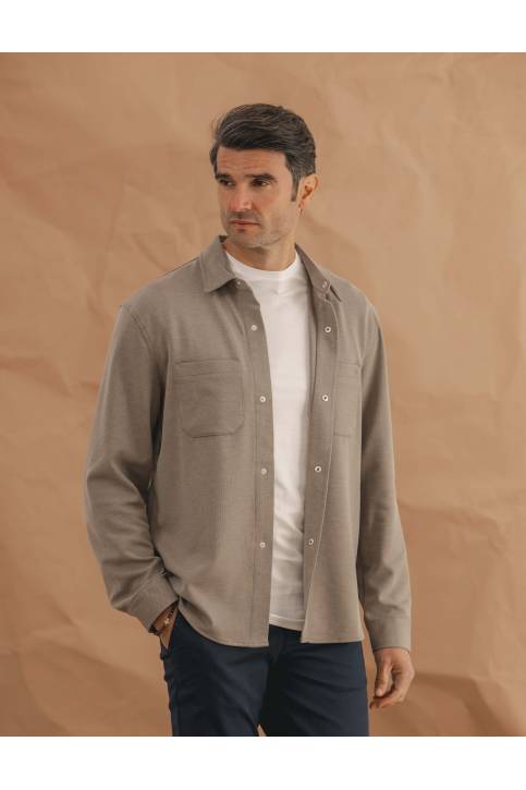 SOBRECAMISA PUNTO BEIGE