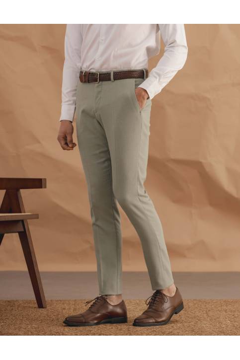 PANTALÓN TRAJE VERDE