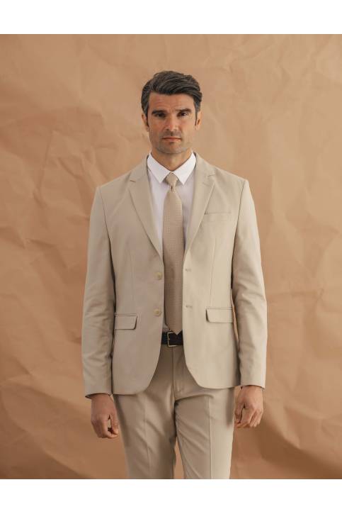 CHAQUETA TRAJE BEIGE