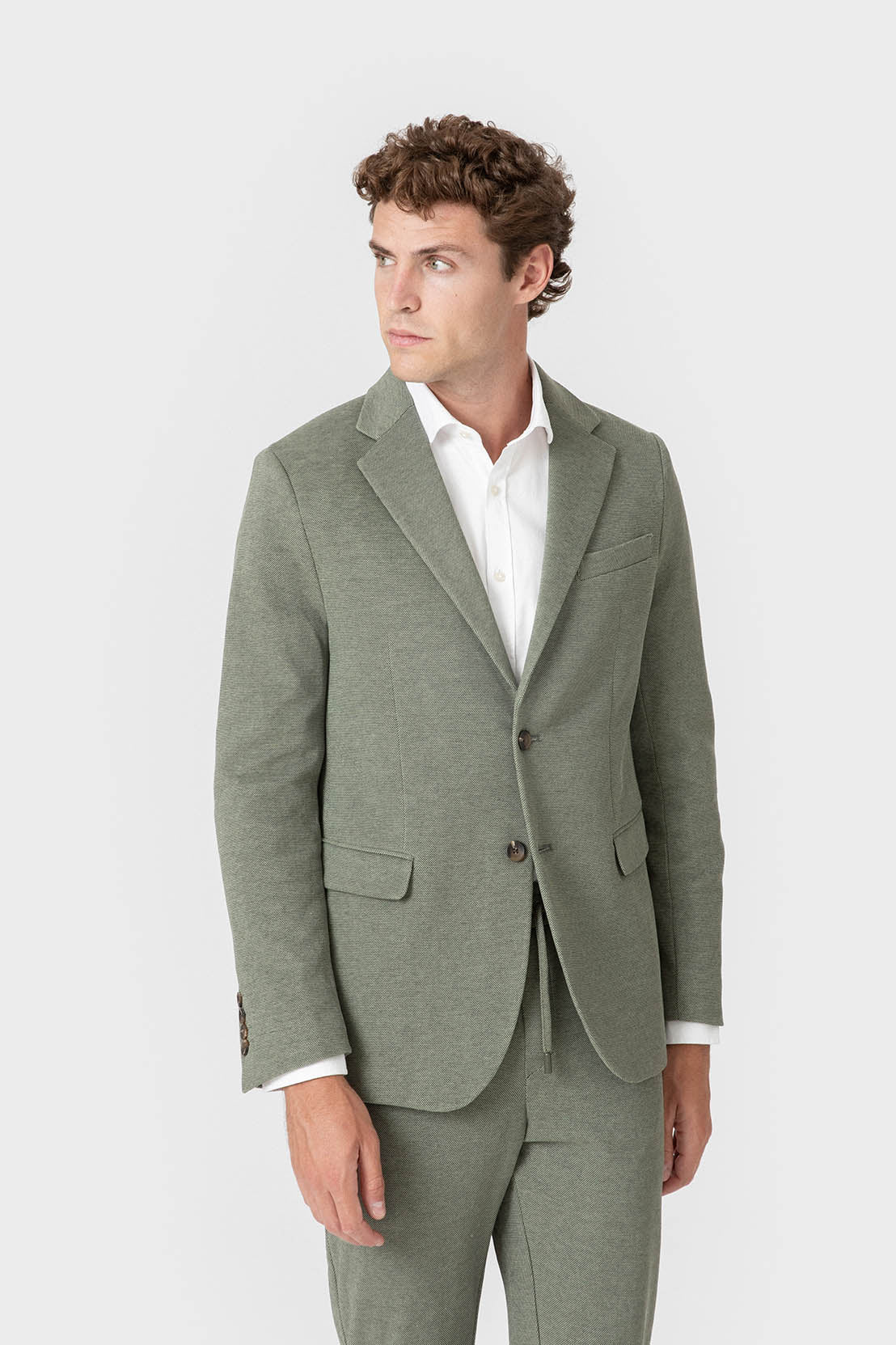 BLAZER TRAJE PUNTO VERDE