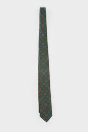 CORBATA VERDE DISEÑO MOSAICO