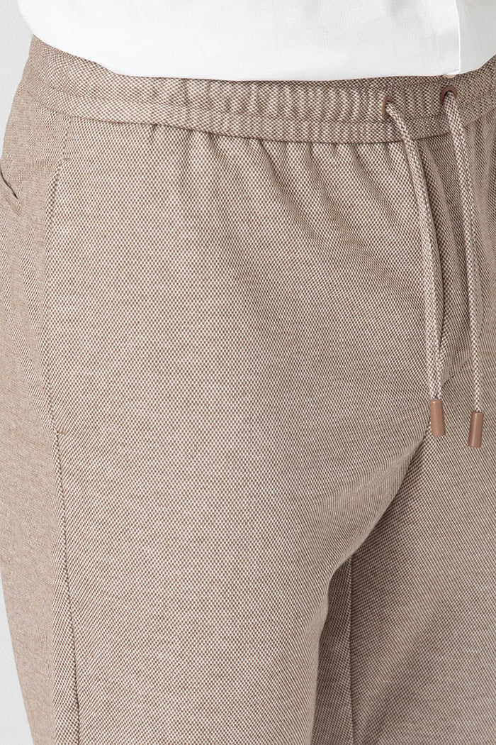 PANTALÓN TRAJE PUNTO MARRÓN