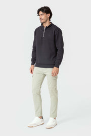 SUDADERA CREMALLERA MARINO