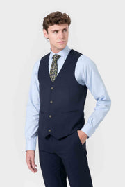 CHALECO TRAJE AZUL OJO DE PERDIZ